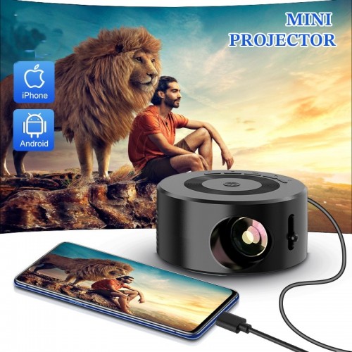 USB kablolu Full HD Mini Projektör - Mini Projeksiyon Cihazı